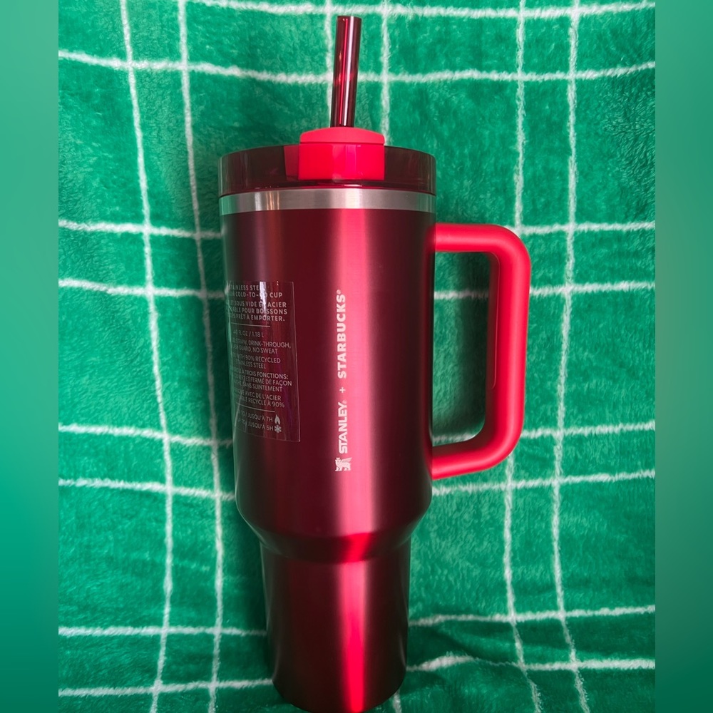 Starbucks x Stanley 2023 metallic red holiday tumbler